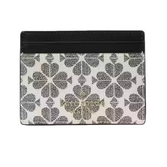 kate spade Handbags - NWT Kate Spade Signature Spade Flower Small Slim Card Holder
